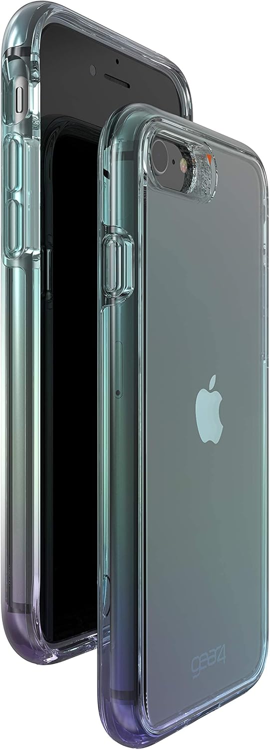 Gear4 39234 Crystal Palace Iridescent Designed für iPhone SE -2020 Hülle, Schutzhülle Geschützt durc