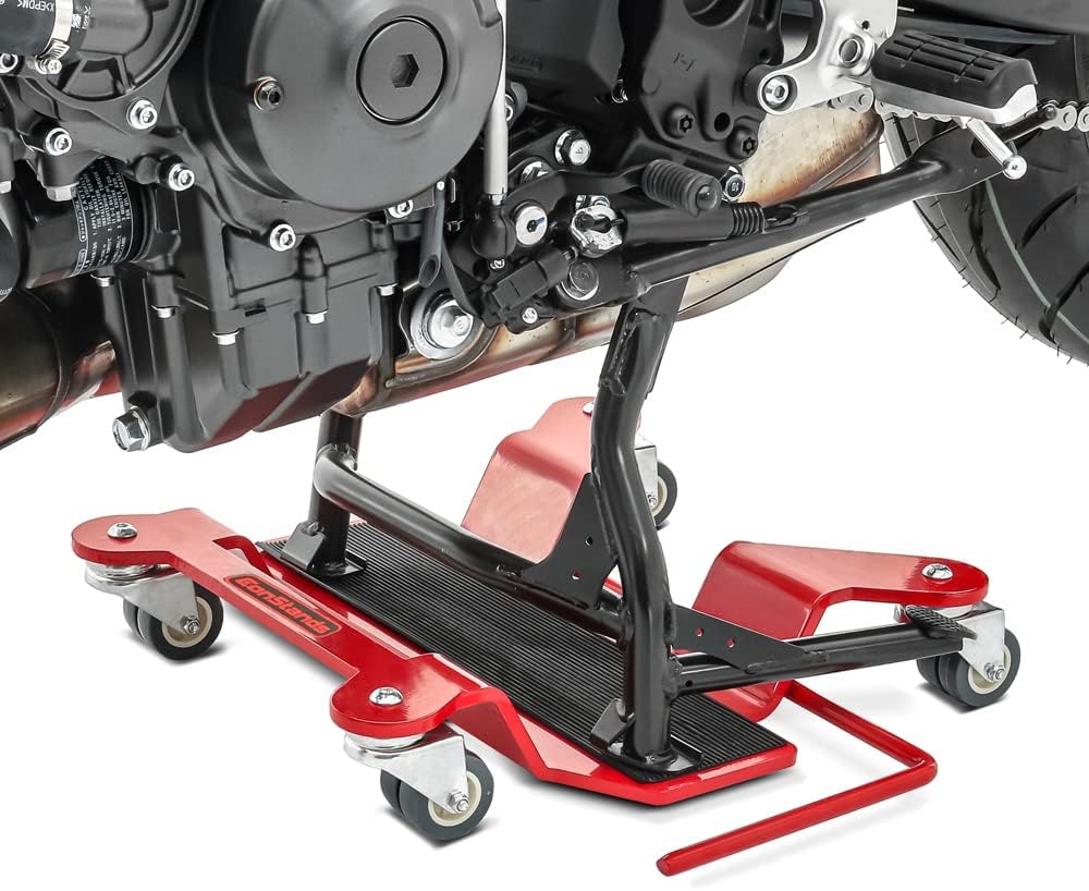 ConStands Central Mover - Motorrad Rangierhilfe für Honda @ 125/150,Africa Twin XRV 650/750,Black Wi