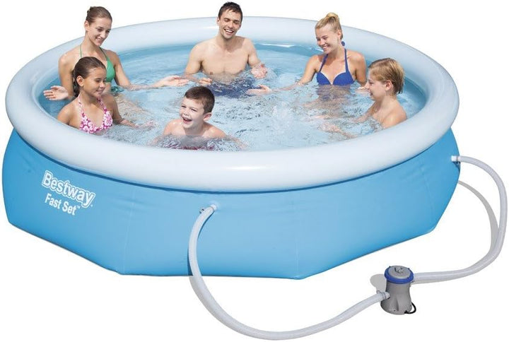 Bestway 57109GS Fast Pool Set mit Filterpumpe GS, 305 x 76 cm 305 x 76 cm Blau, 305 x 76 cm Blau