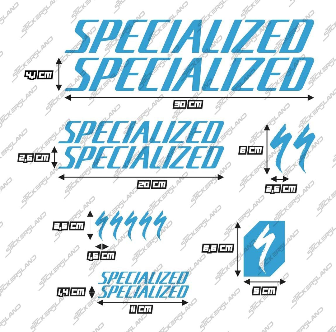 Stickersland® Aufkleber-Set kompatibel mit Rahmen MTB Mountainbike und Helm | Aufkleber-Aufkleber fü