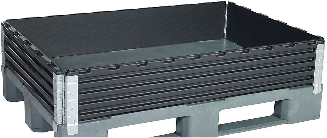 KIGA | Kunststoffaufsatzrahmen | VE 2 Stk | für Euro-Palette 1200 x 800 mm | klappbar | mit 6 Scharn