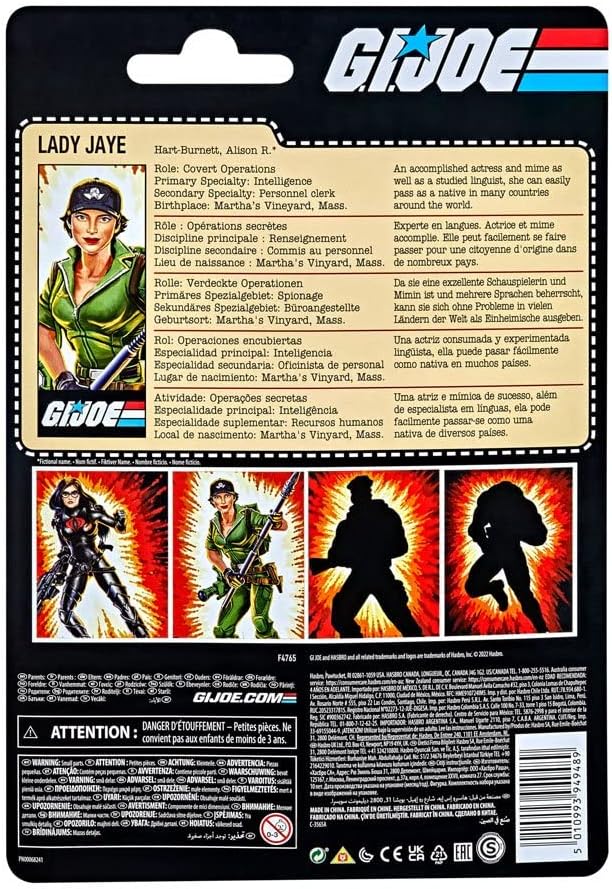 HASBRO F47655X00 G.I Joe Classified Series Lady Jaye Action Figure Spielfigurenspielsets, bunt