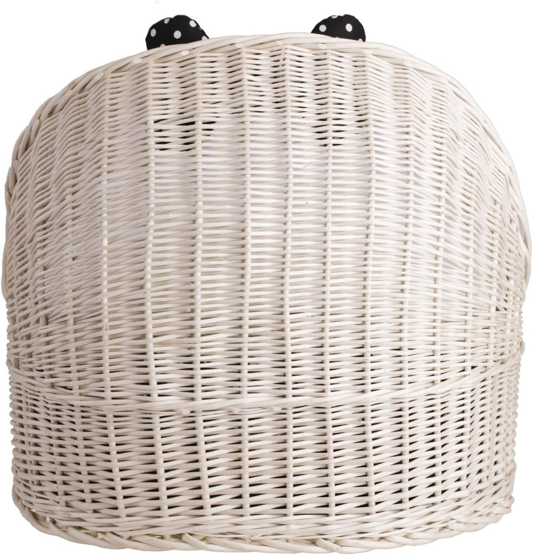Cremefarbene Tierhütte aus Weide Cremefarben_beige, Cremefarben_beige