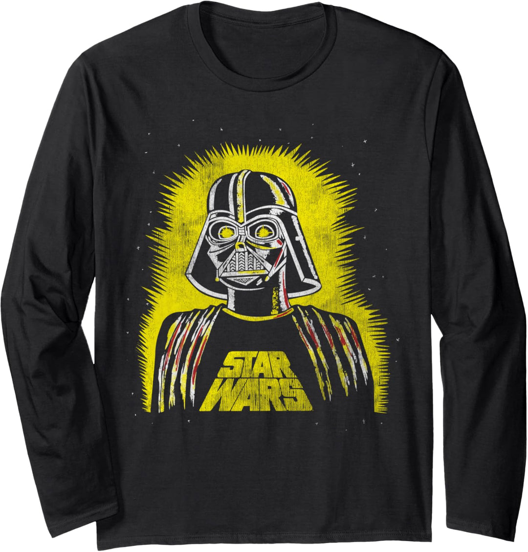 Star Wars Darth Vader Shiny Eyes Portrait Langarmshirt