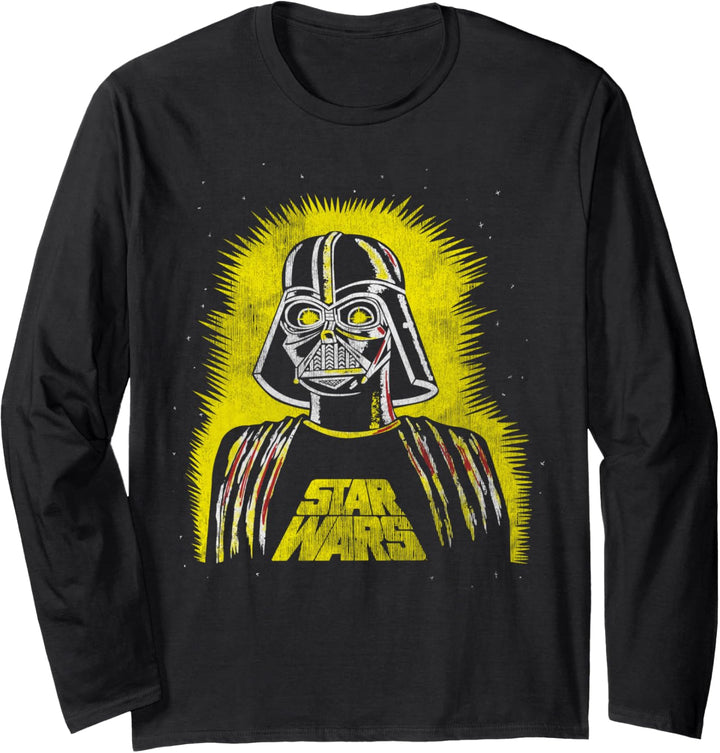 Star Wars Darth Vader Shiny Eyes Portrait Langarmshirt