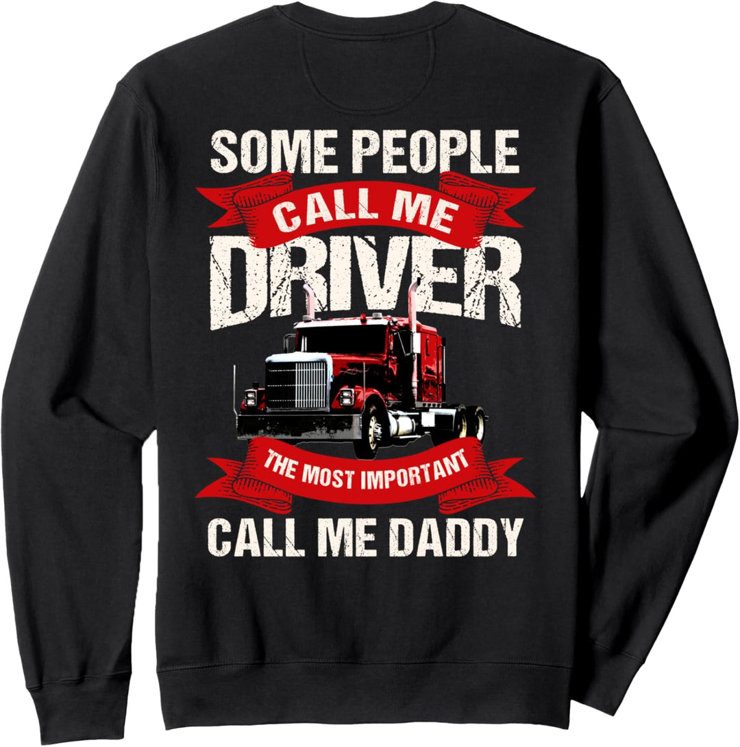 Trucker Dad Design auf der Rückseite der Kleidung Sweatshirt
