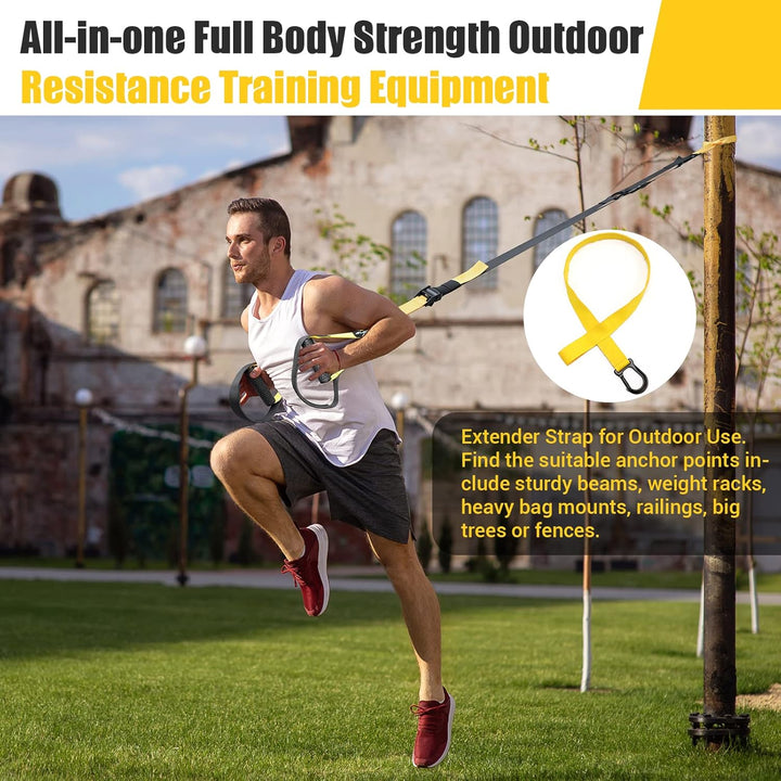 Schlingentrainer, Sling Trainer für EIN Ganzkörpertraining, Schlingentrainer für zuhause mit Grossem