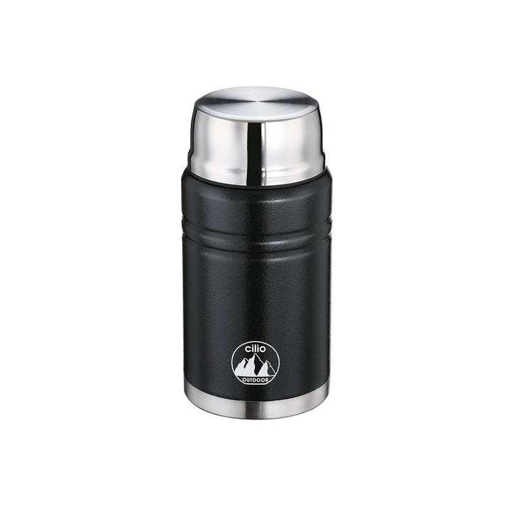 Cilio Container-KP0000 545616 Food Container Monte 750 ml schwarz, Edelstahl