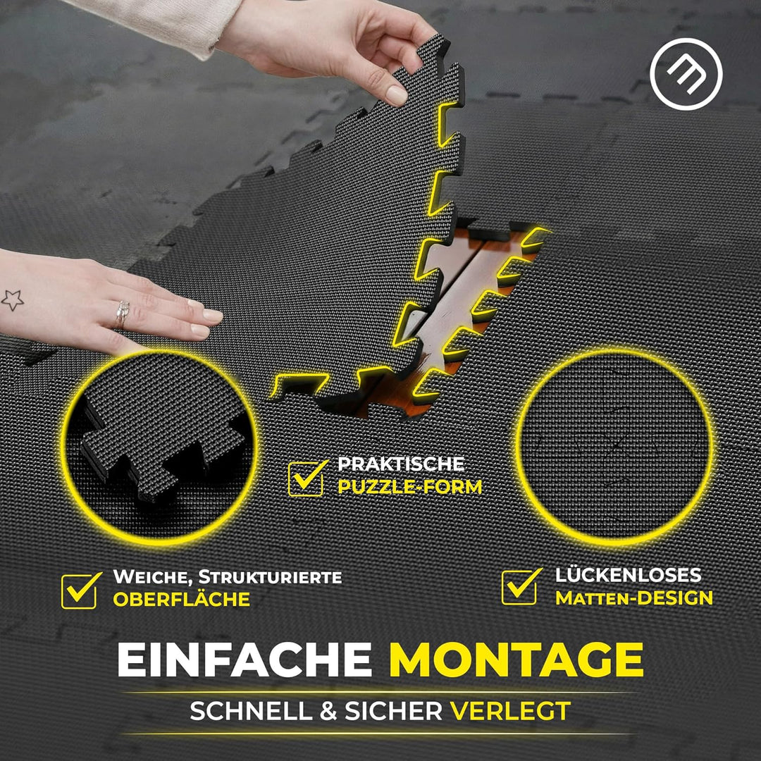 Schutzmatten Bodenschutzmatte Set Sportmatte Gymnastikmatte Puzzlematte: Puzzle Sportgeräte Matte Fi