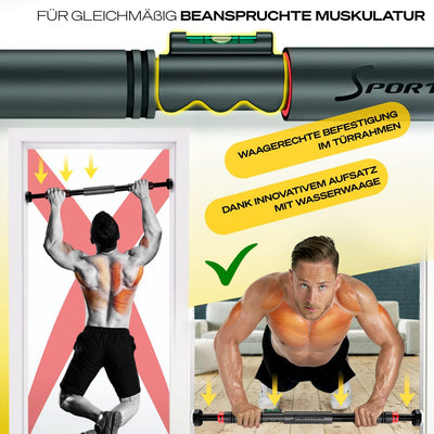 Sportstech Klimmzugstange mit innovativer Gear-Lock Funktion | sicher & schnell ohne Schrauben im Tü