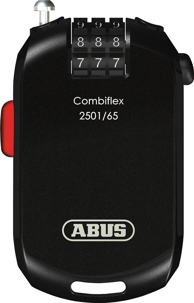ABUS Spezialschloss Combiflex - Geeignet als Gepäcksicherung, Skischloss, Helmsicherung - mit Zahlen