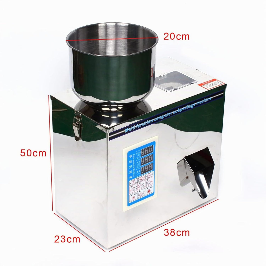 PUDLOR Pulver Granulat Abfüllmaschine, 1-50g Wiegen Filler Abfüllmaschine LCD Automatische Befüllung