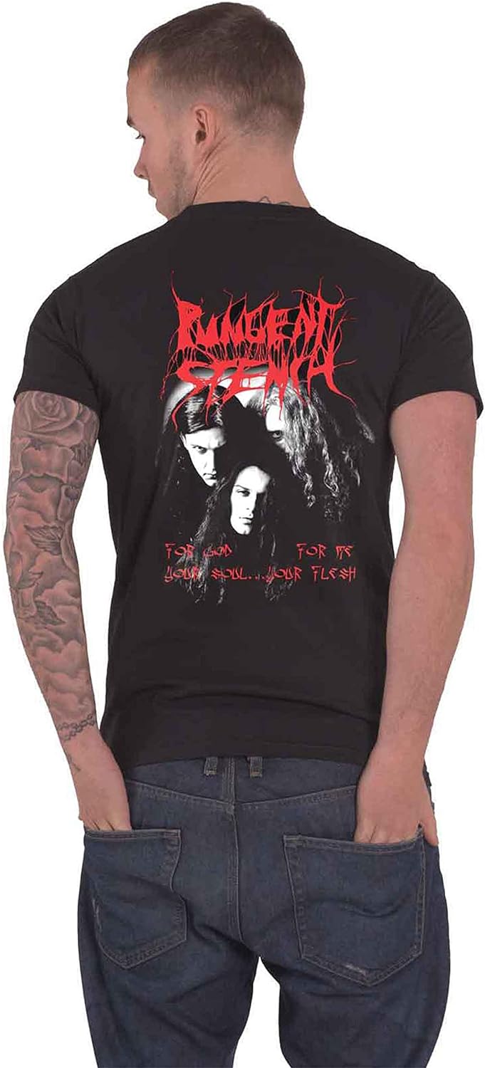 Pungent Stench T Shirt for God Your Soul Band Logo Nue offiziell Herren Schwarz M Schwarz, M Schwarz
