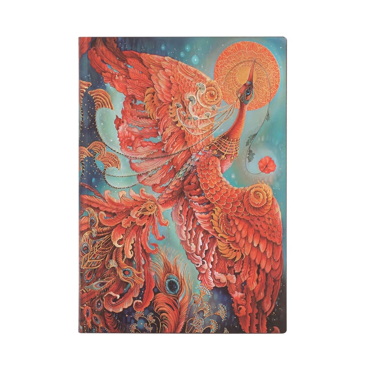 Firebird (Birds of Happiness) Midi Lined Journal: Flexi softcover, 100 gsm, ribbon marker, memento p