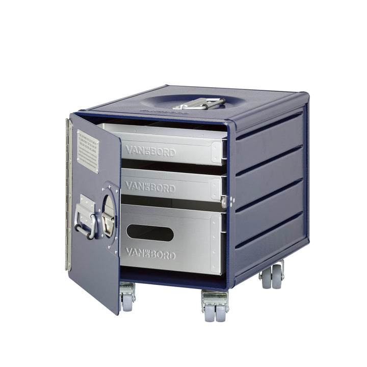 Rollcontainer mit Schubladen, Metallschrank, mobiler Aktenschrank, Schubladenschrank, Industrial Möb