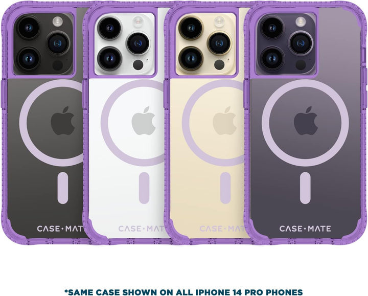 Case-Mate Tough Plus Schutzhülle für iPhone 14 Pro – La La Lavender [4,5 m Fallschutz] [Kompatibel m