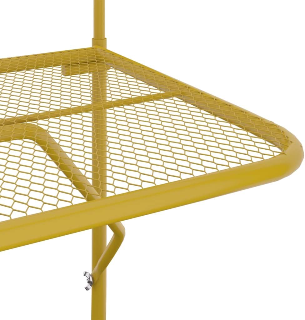 Bussandri Exclusive - Balkontisch Golden 60x40 cm Stahl