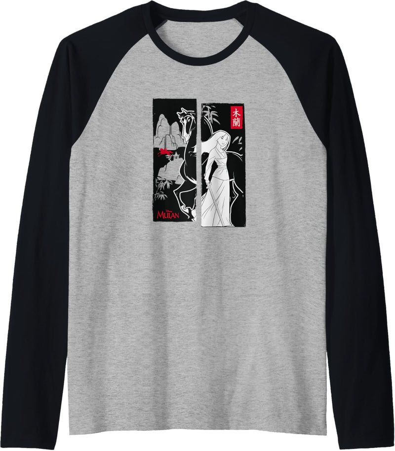 Disney Mulan Split Poster Raglan