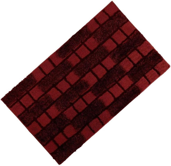 SANWOOD Badteppich Dalia rotbraun 70x120cm 70_x_120_cm, 70_x_120_cm