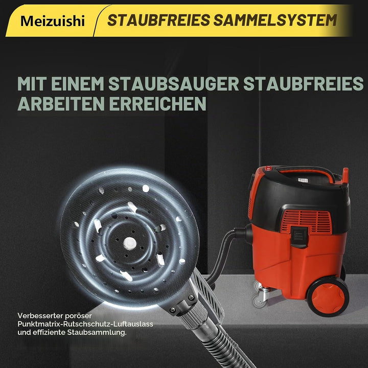 SV1500 Bürstenloser Exzenterschleifer 125/150mm, 360W, 5,0mm Hub, 7 Geschwindigkeiten, 4000–10000 U/