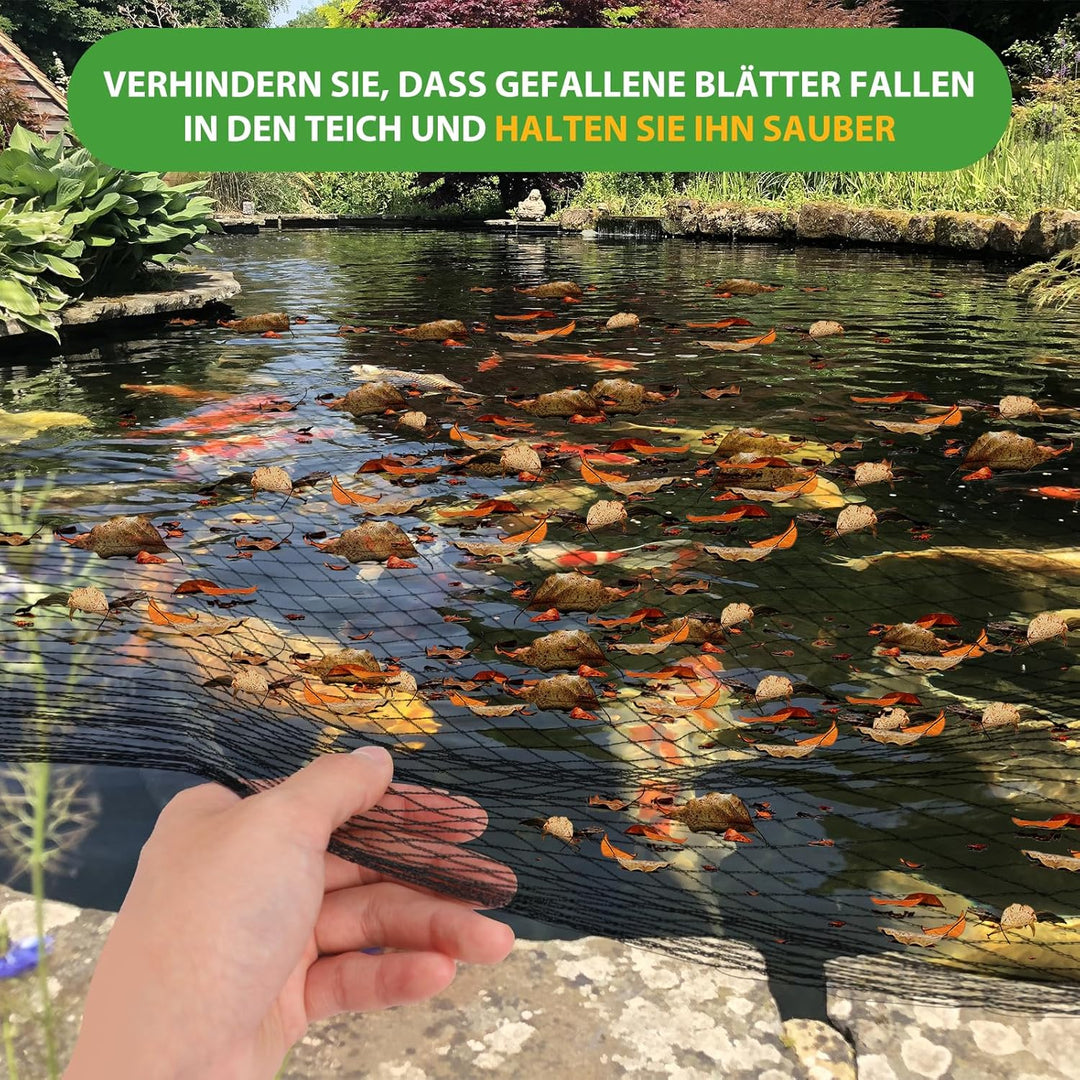 Teichnetz Vogelschutznetz taubennetz für Garden, 12x12mm feinmaschig 30g/m²,Robust Reissfest UV-best