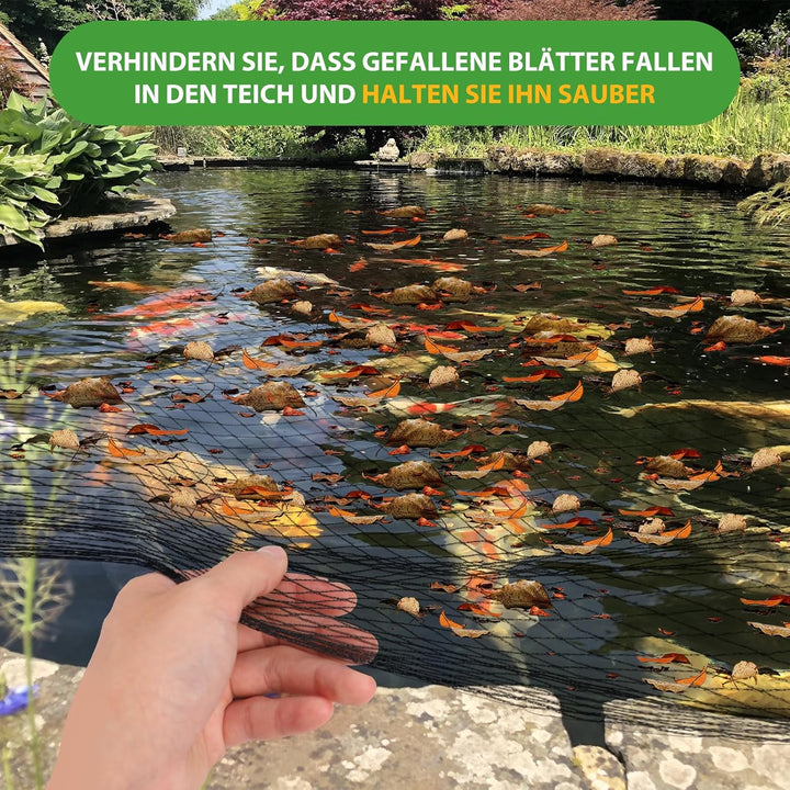 Teichnetz Vogelschutznetz taubennetz für Garden, 12x12mm feinmaschig 30g/m²,Robust Reissfest UV-best
