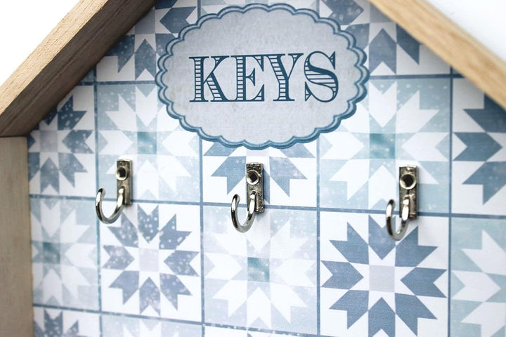 DENK Schlüsselkasten Weiss Holz Keys 32594 Schlüsselbox Schlüsselschrank Landhaus Vintage Shabby Chi