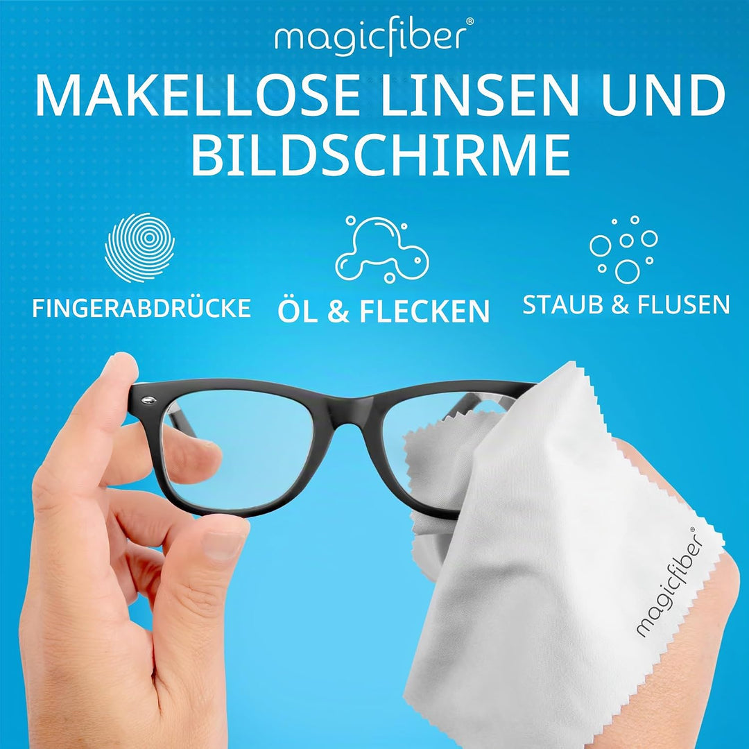 MagicFiber Mikrofaser-Reinigungstücher – für alle LCD-Bildschirme, Tablets, Objektive und andere emp
