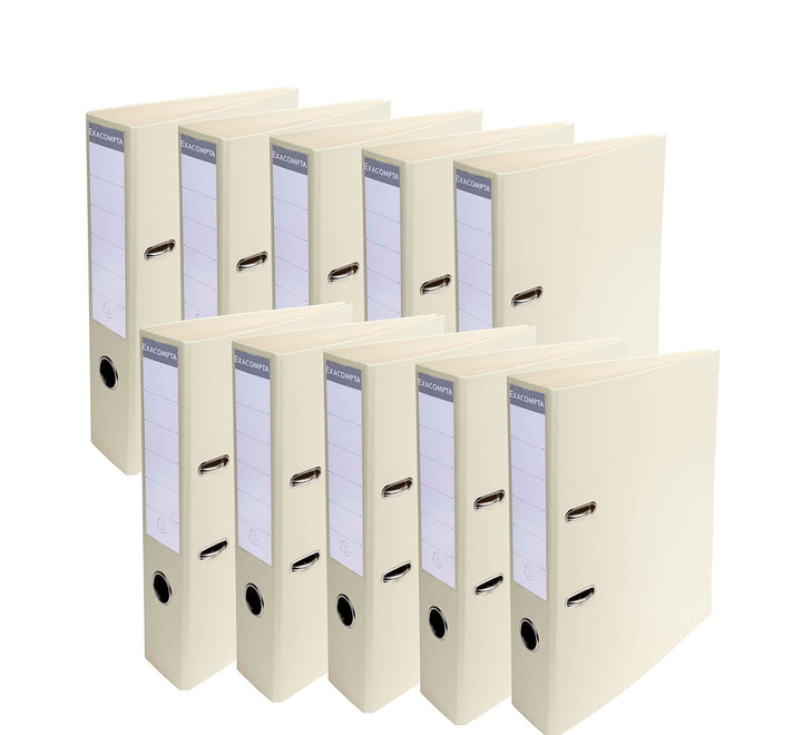 Exacompta 53750E 10er Pack Premium PVC-Ordner Prem´Touch Pastell. 7 cm breit DIN A4 Ringordner Akten