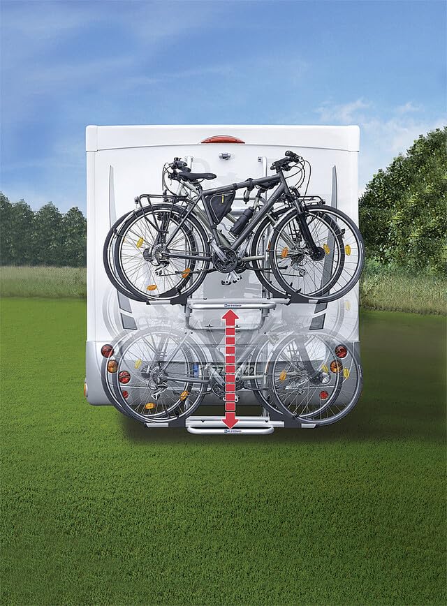 Br-Systems Bike-Lift Short Rail Heck-Fahrradträger für 2 E-Bikes o. 3 Fahrräder bis 60kg Camping Woh