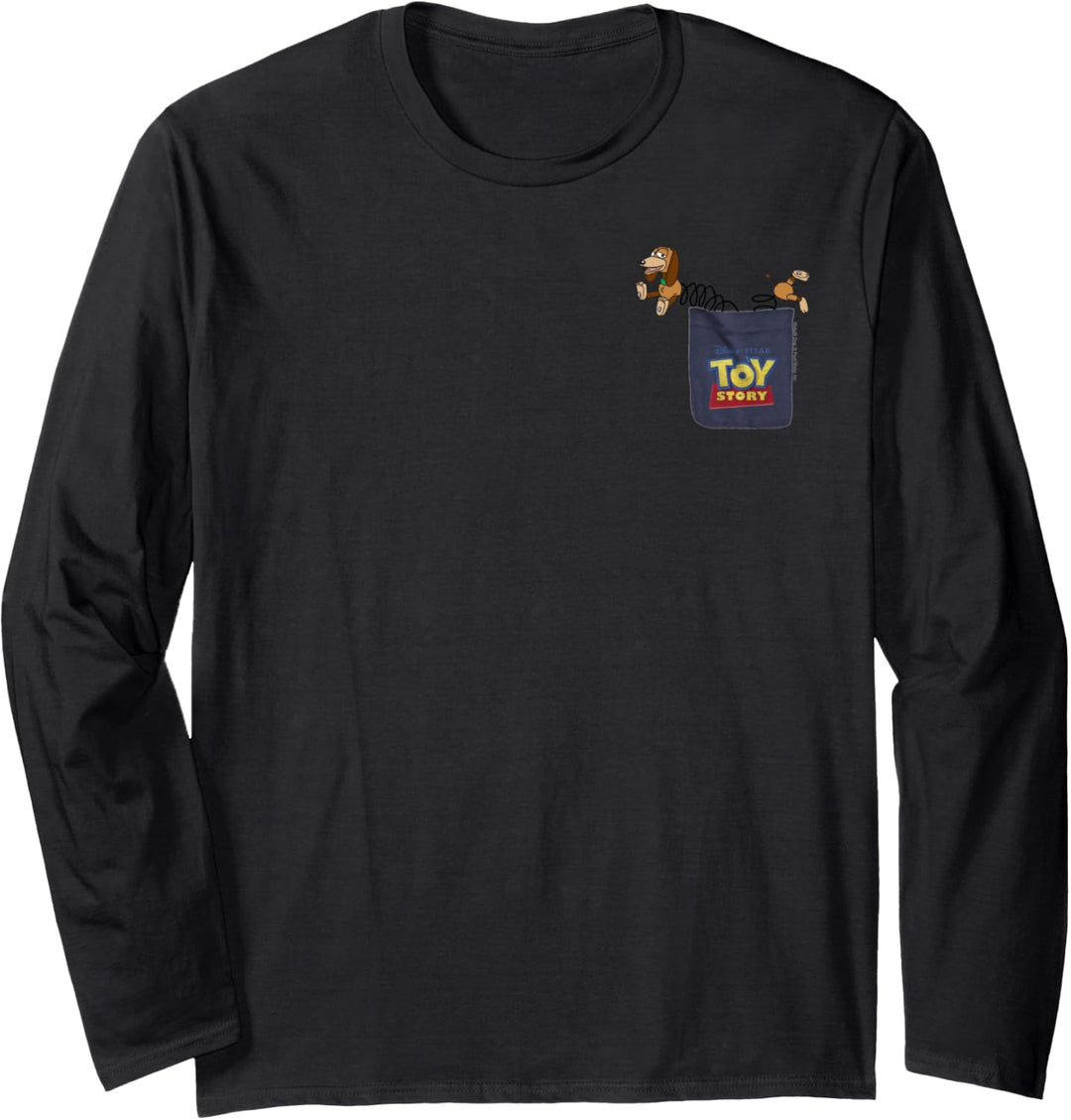 Disney Pixar Toy Story Slinky Dog Pocket Langarmshirt