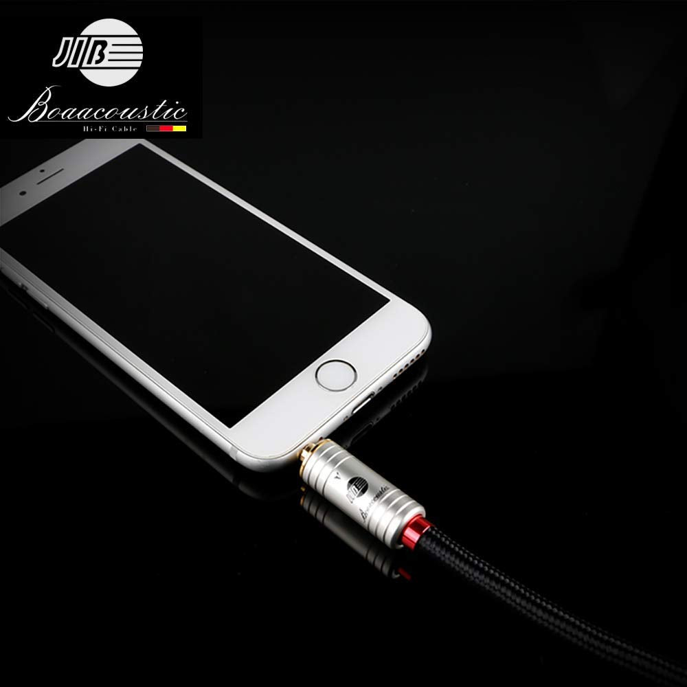 JIB Boaacoustic Klinkenkabel 3,5mm AUX Kabel (HiFi Sound), 3,5 mm-Klinkenstecker auf 3,5 mm-Klinkens