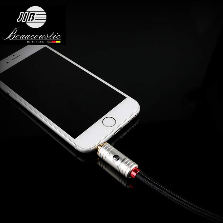 JIB Boaacoustic Klinkenkabel 3,5mm AUX Kabel (HiFi Sound), 3,5 mm-Klinkenstecker auf 3,5 mm-Klinkens