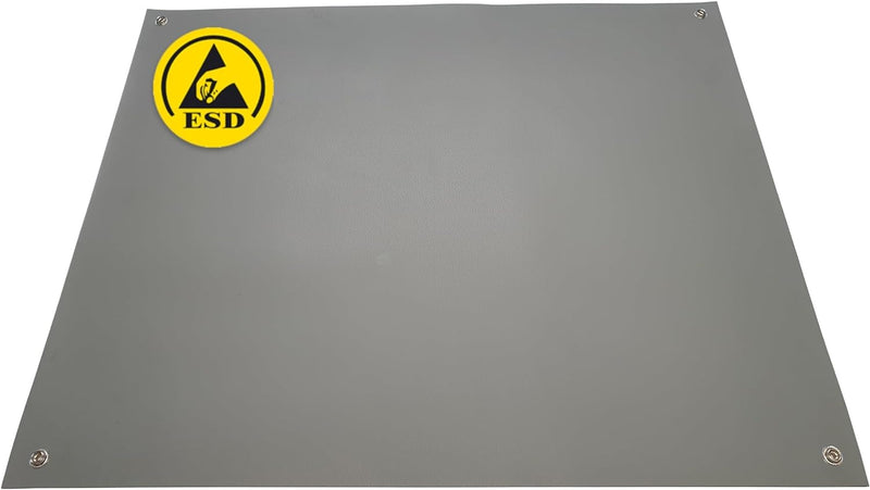 Minadax 80 x 60cm Antistatik ESD Computer Matte Tischmatte „Premiumqualität“ + Anschlusskabel 80x60