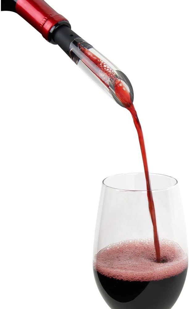 Vinturi Luftsprudler in Flasche, schwarz, 2,5 x 2,5 x 12,5 cm