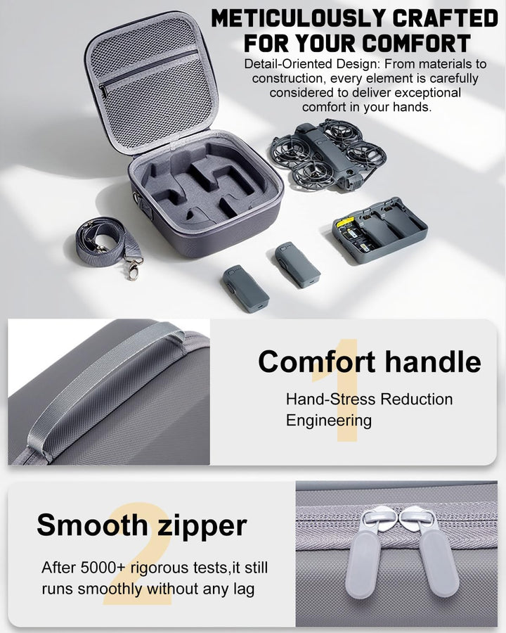 Neo 2 Tasche, Case Bag Tragetasche Schultertasche für DJI Neo 2 Drohne, Akku-Ladegerät-Hub und Neo2