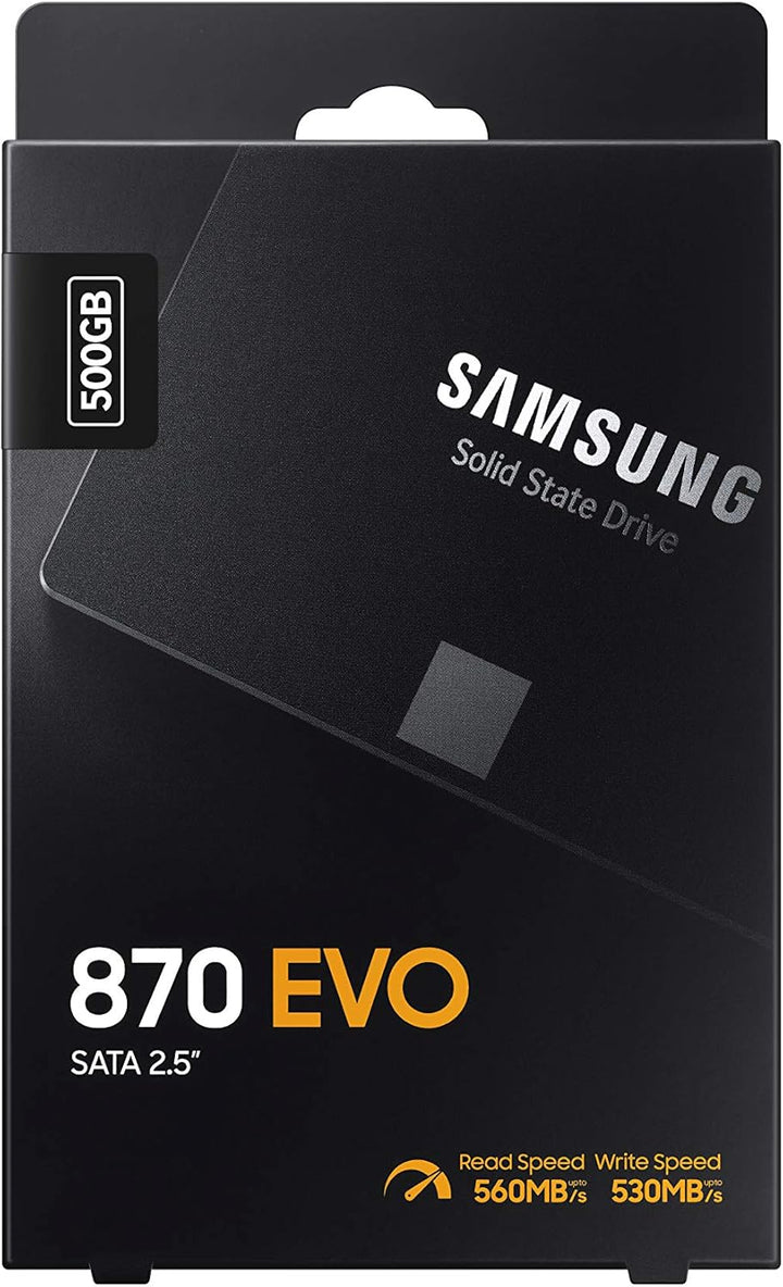 Samsung Electronics 870 EVO Interne SSD (MZ-77E500B/AM), 500 GB, 6,3 cm (2,5 Zoll), SATA III