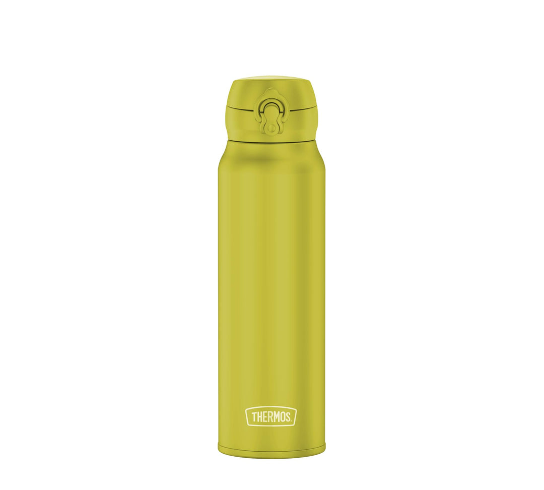 THERMOS ULTRALIGHT BOTTLE 0,75l, glowing green mat, Thermosflasche aus Edelstahl, 10 heiss / 20 h ka