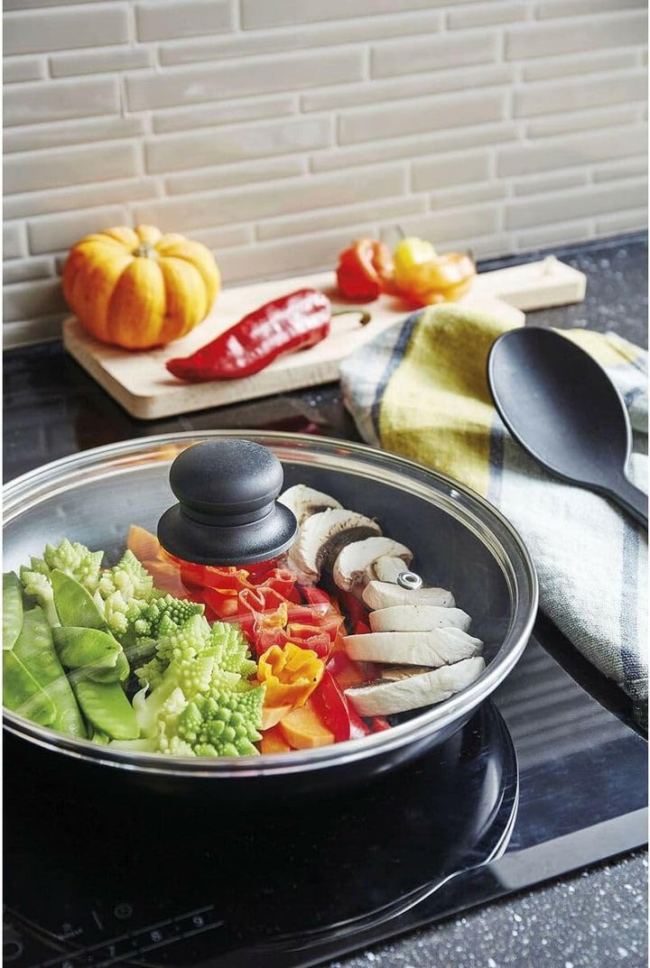 Sitram 712380 Agile Bratpfanne 28 cm aus Aluminium mit schwarzer Antihaftbeschichtung, ohne PFOA, ab