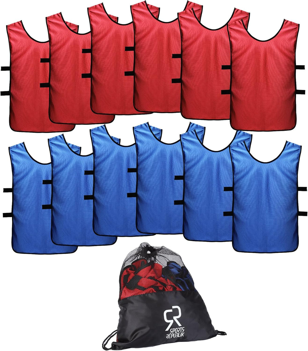 Sporttrikot für Kinder, Junioren und Erwachsene (12er Pack) Perfekt für Basketball, American Footbal