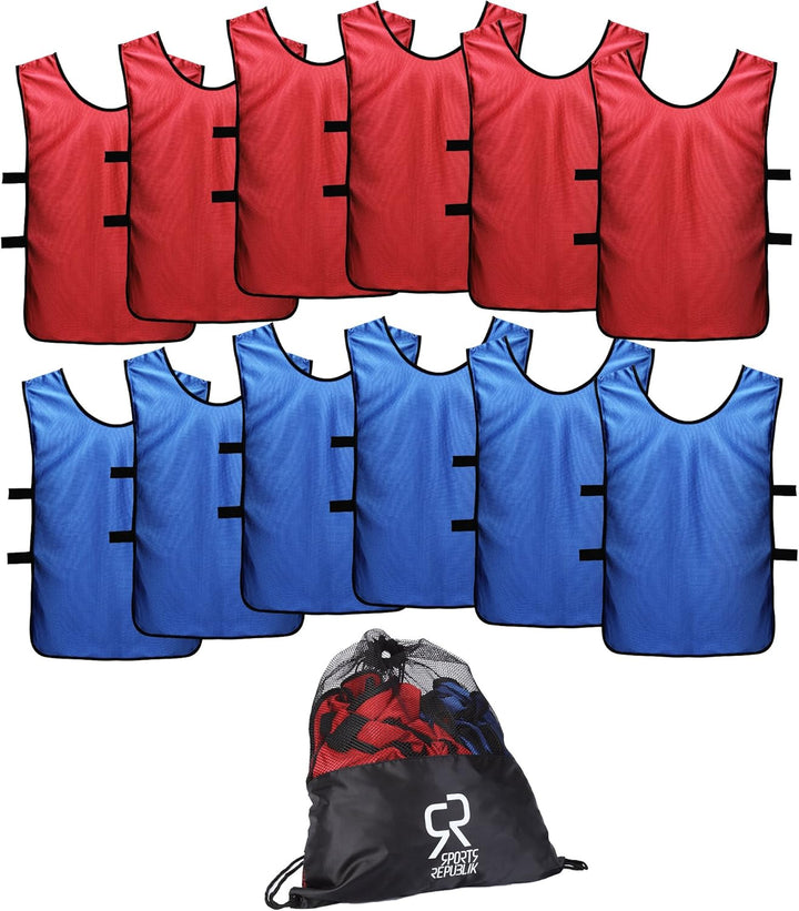 Sporttrikot für Kinder, Junioren und Erwachsene (12er Pack) Perfekt für Basketball, American Footbal