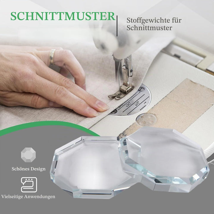 5 Stück Glas-Mustergewichte zum Nähen, Stoff-Nähgewichte, Stoff-Musterherstellung und Muster-Schnitt