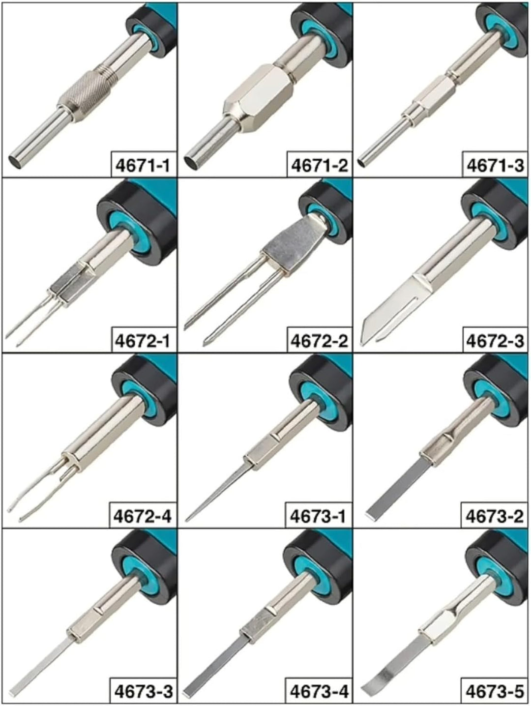 Hazet System-Kabel-Entriegeler-Sortiment, Anzahl Werkzeuge: 12, 1 Stück, 4670-1/12