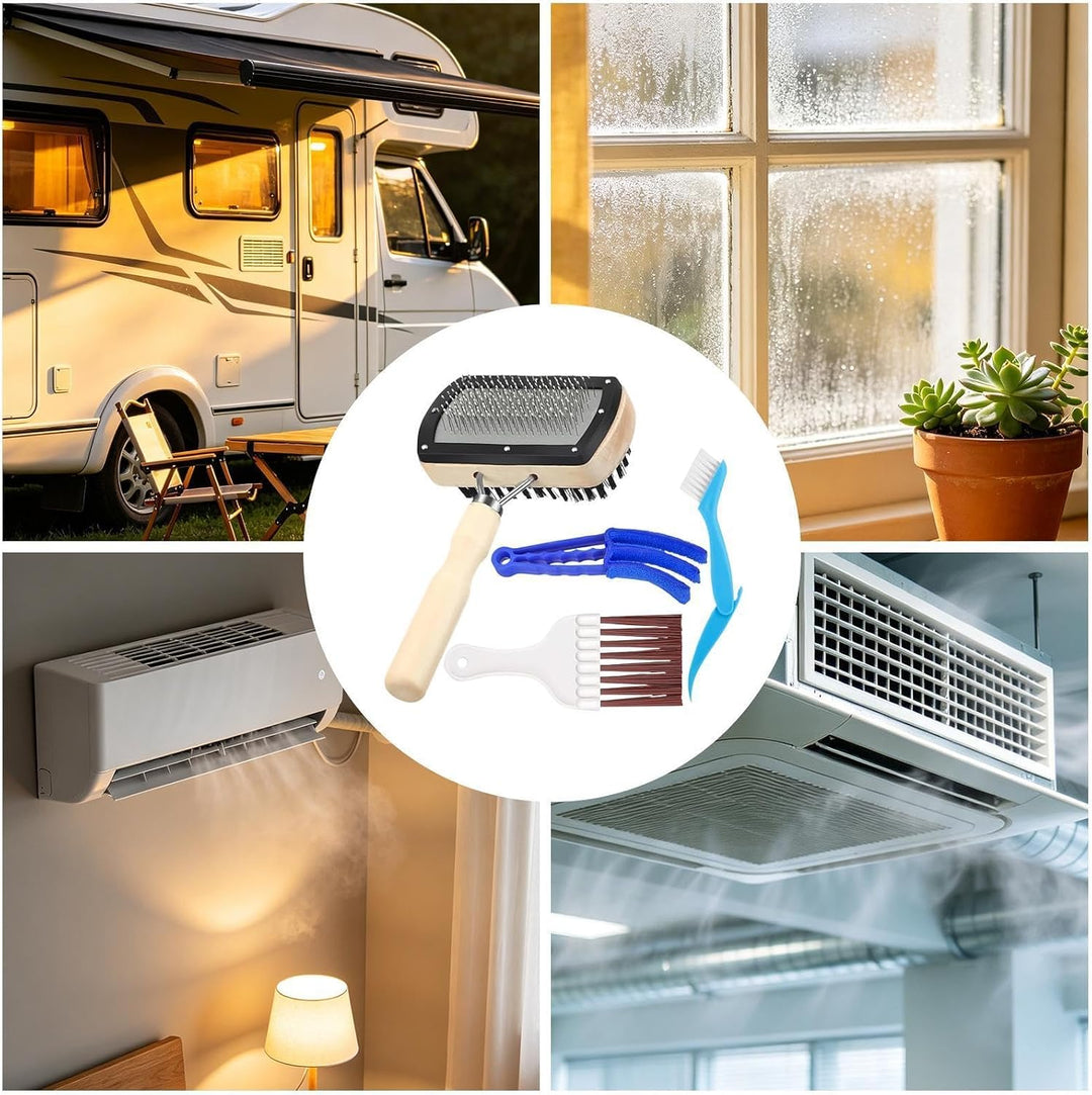 Klimaanlagen-Lamellenkamm Entstaubungs-Richtgerät | 4er-Set HVAC-Heizkörper-Spulenkämme Für Verdampf