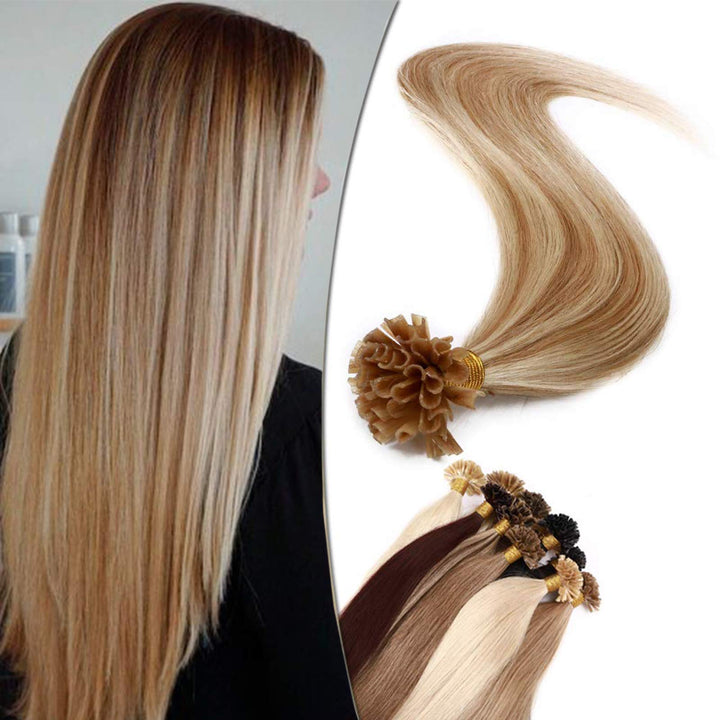 SEGO Bondings Extensions Echthaar 1G/Strähnen 50g Keratin U-Tip 100% Remy Human Hair Haarverlängerun