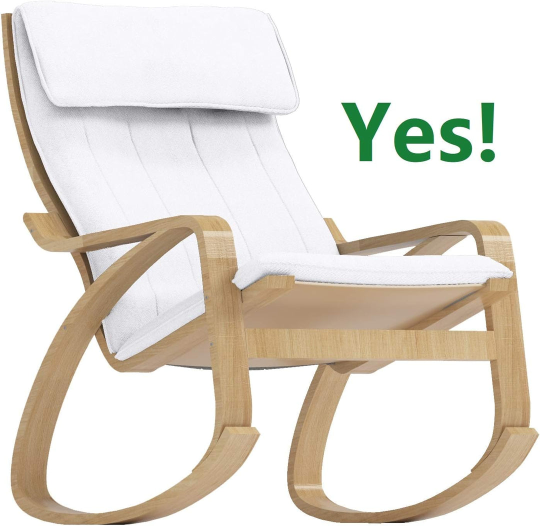 Der Baumwoll-Stuhlbezug Poang ist speziell Kompatibel für IKEA Poang Sesselbezug hergestellt. (Helle