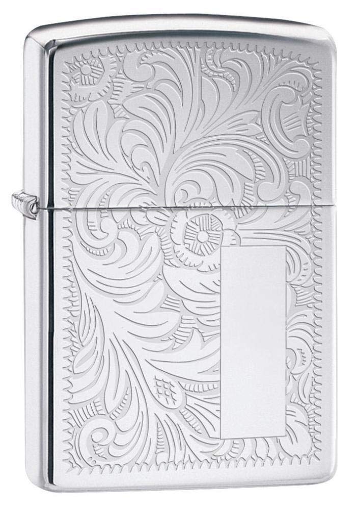 Zippo 352 60000813 Venetian Chrome Feuerzeug, Messing, Silber, 5, 5cm