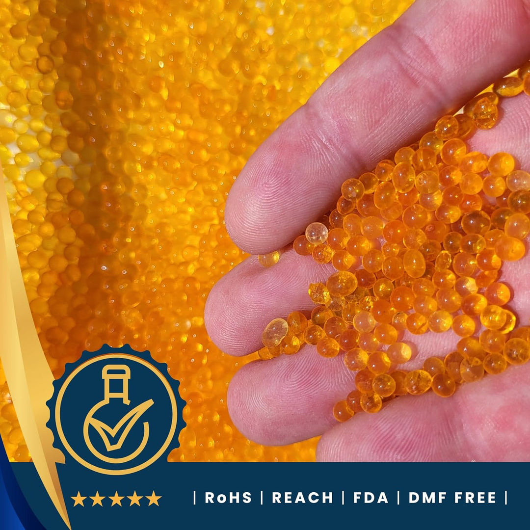 Silica Gel Entfeuchter - 2 kg mit Farbindikator Orange-Grün, 3–5 mm Kugeln, wiederverwendbar, Trocke