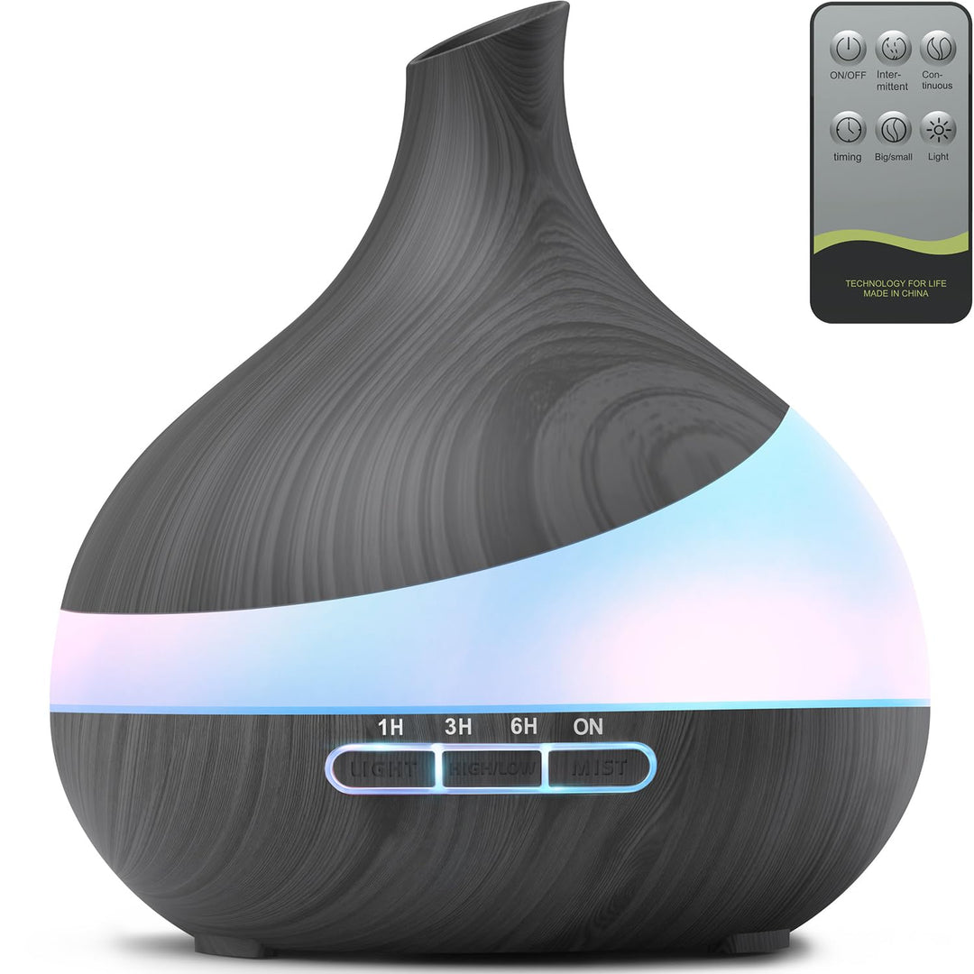 500 ML Aroma Diffuser, Upgrade Diffuser für grosse Räume,Aromatherapie Diffuser Mit Fernbedienung 4