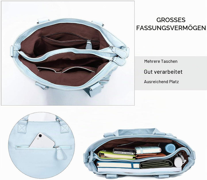 KL928 Handtasche Damen Tasche Umhängetasche Schultertasche Damentaschen gross für Damen Frauentasche
